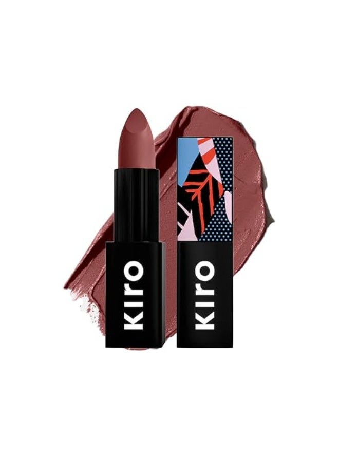 كيرو أحمر شفاه كيرو مويست مات - لون نيود غارنيت (نبيذي فاتح)، 4.2 غرام | غني بالأصباغ، يدوم طويلاً، مرطب، لا يسبب جفاف الشفاه، لا يتلطخ، مقاوم للتلطخ | تركيبة عناية بالبشرة غنية بالزيوت الطبيعية - Image 1